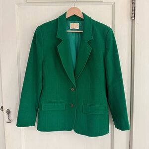 Pendleton Classic Wool Blazer Size 8 Green